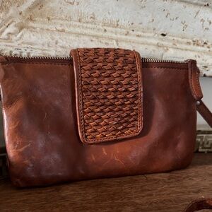 Brown Leather ViLenca Holland Crossbody or Wristlet